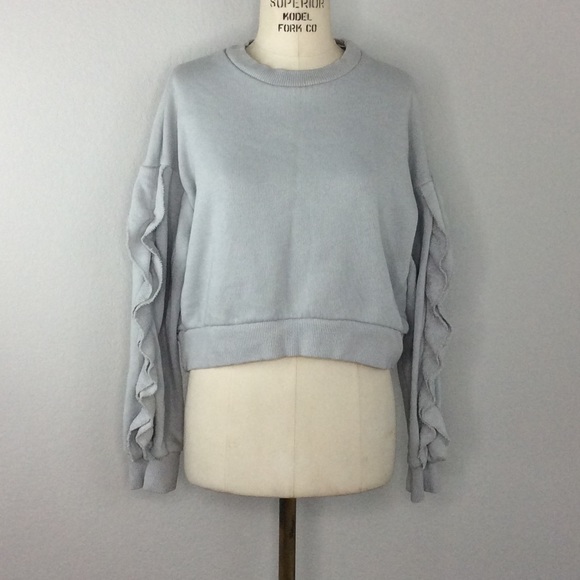 Grey crop sweater - Picture 1 of 4